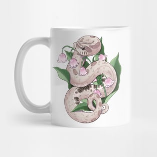 Lavender Hognose Snake with Lily of the Valley Mug